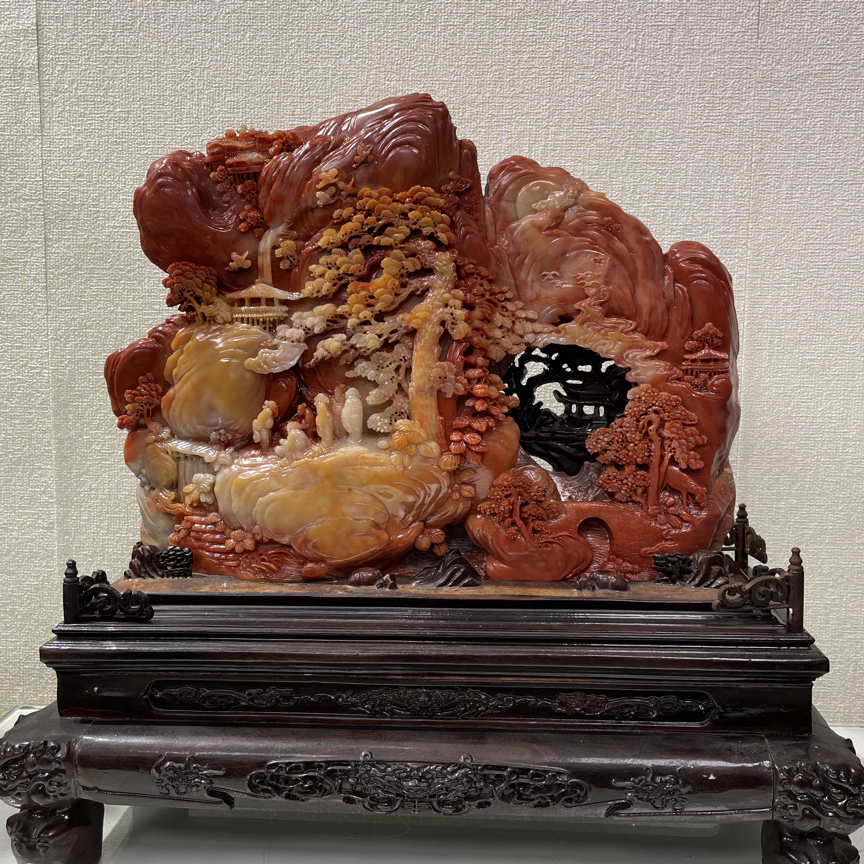 玉石雕刻寿山石家居摆件送礼中式玄关摆件71号链接