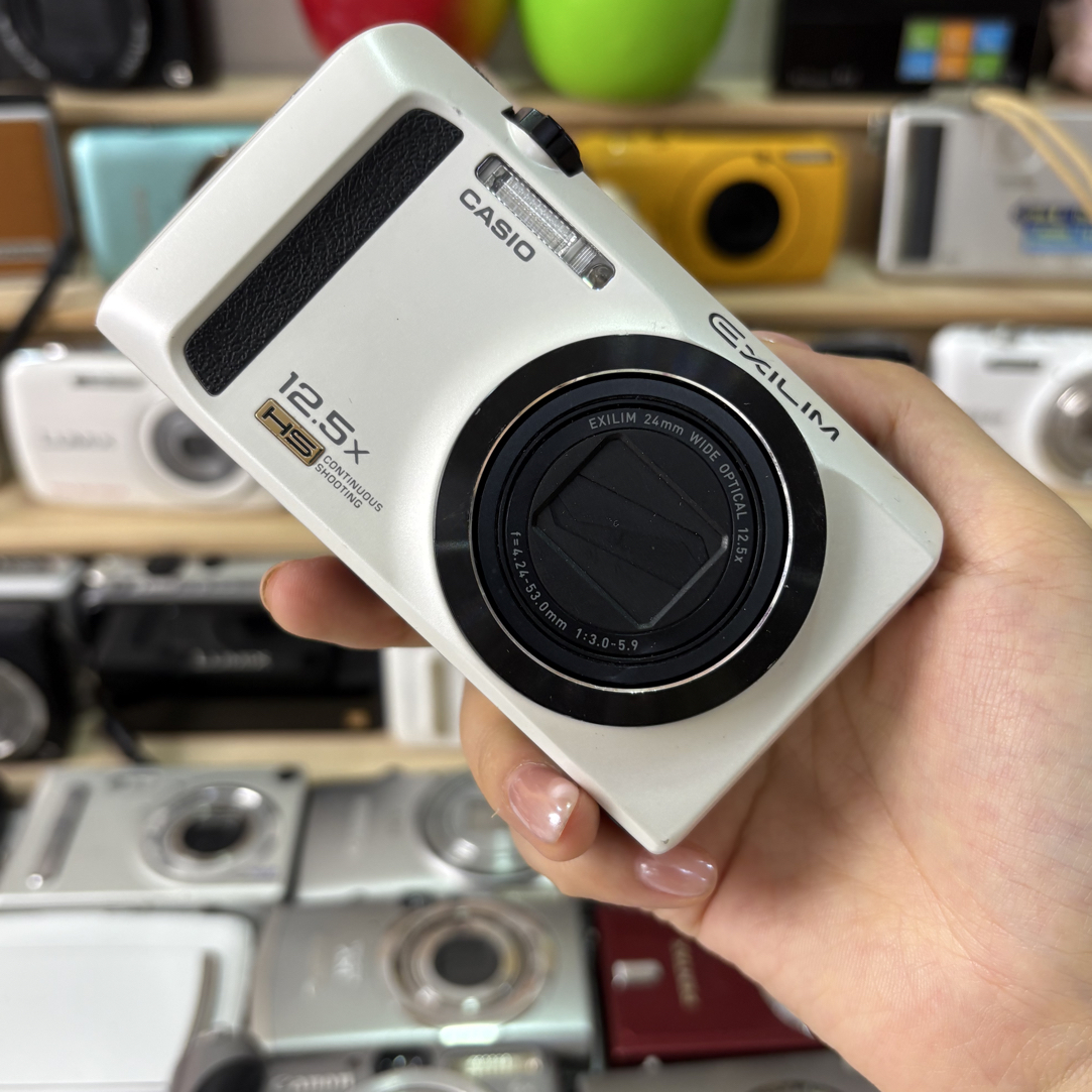 9新 Casio/卡西欧 卡西欧zr300白1610万像12.5倍开机提示2秒错误