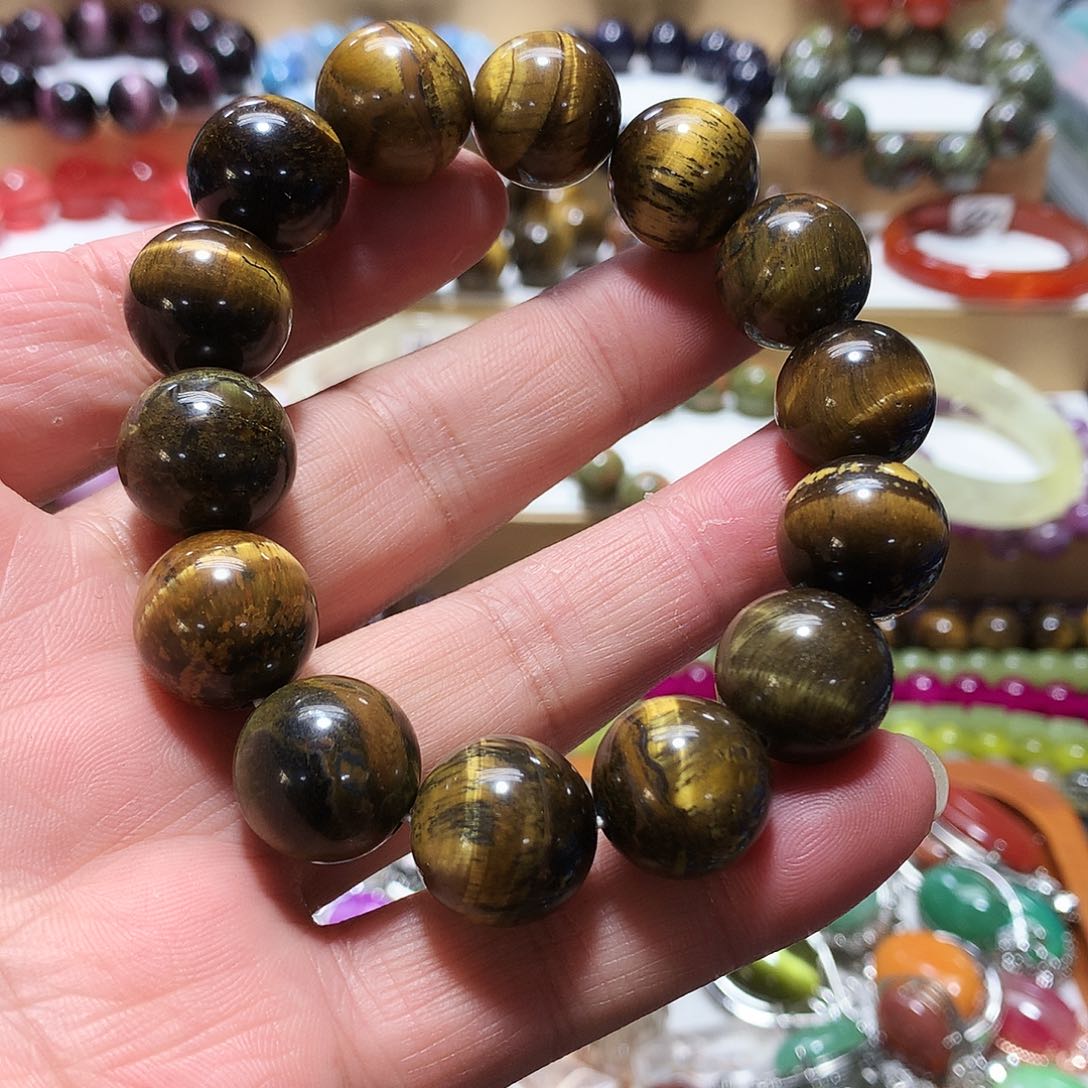 未镶嵌手串玛瑙/玉髓卡16虎眼石