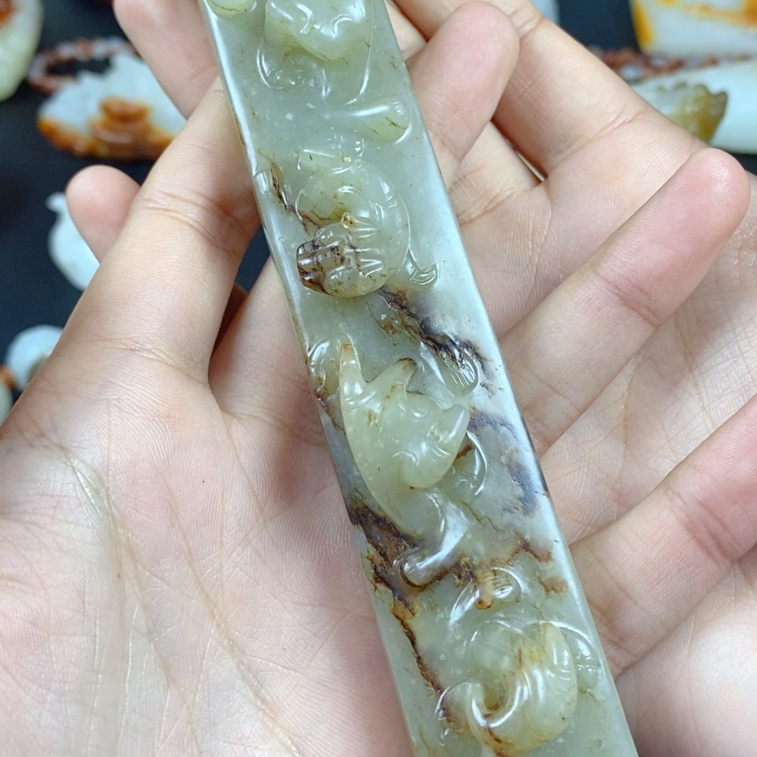 和田玉把件未镶嵌陈**将