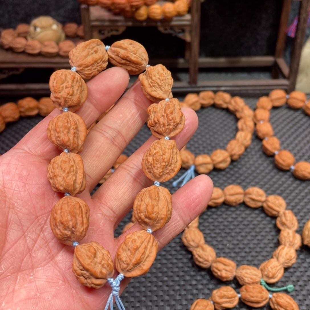 文玩核桃手串原生态 嵩山异型 蛤蟆头