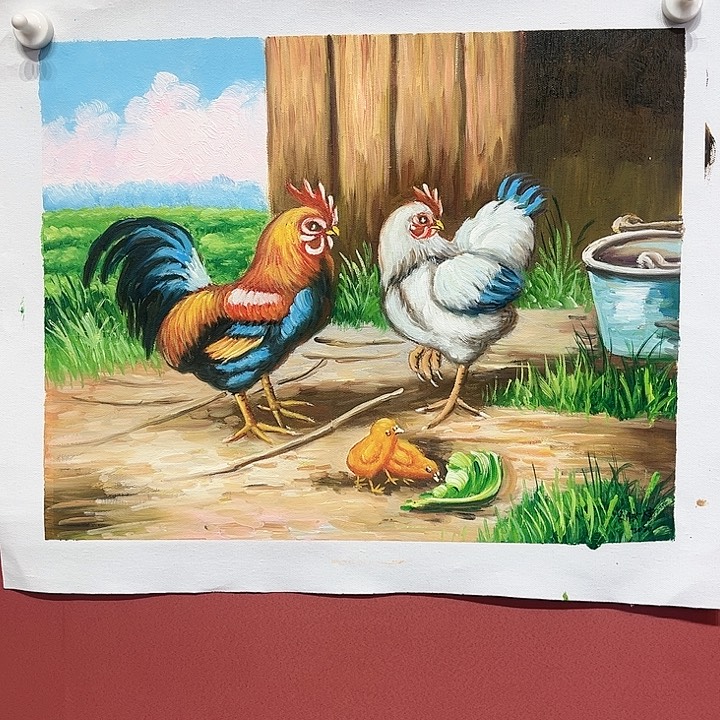 油画刘文桂老师油画作品朵 