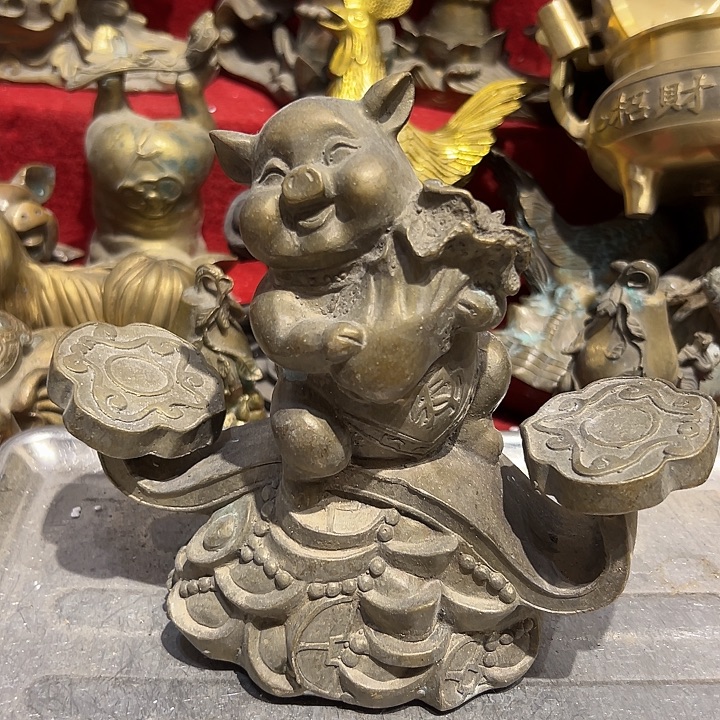 黄铜摆件，文房工艺品摆件