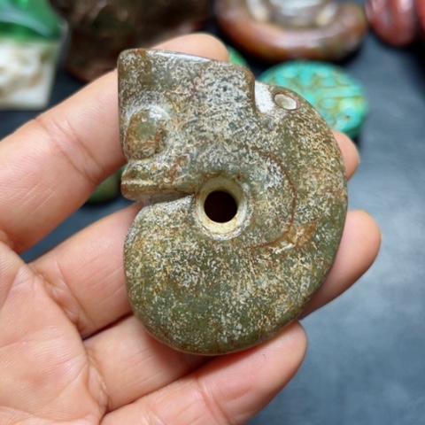 吊坠白玉菩提把件