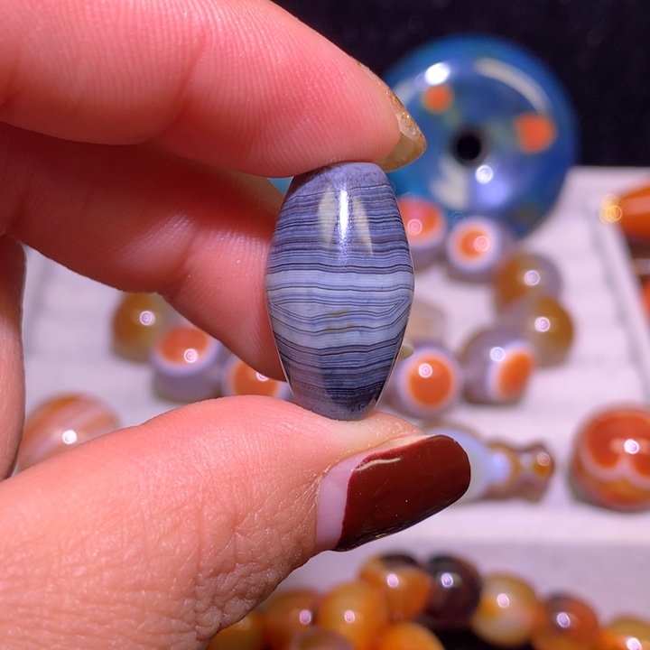 军***童玛瑙/玉髓未镶嵌颈饰