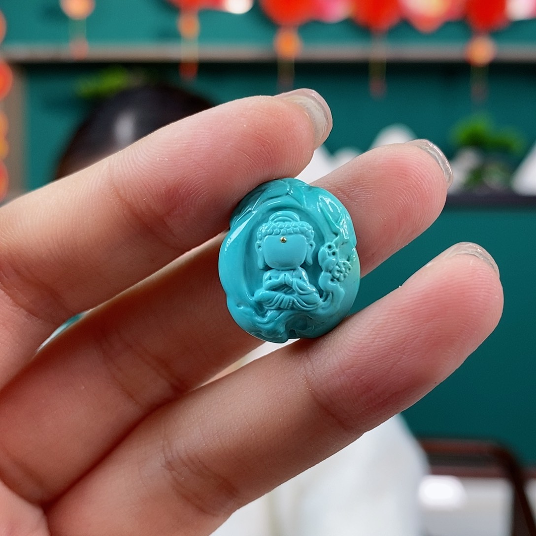 绿松石珠宝奇石未镶嵌