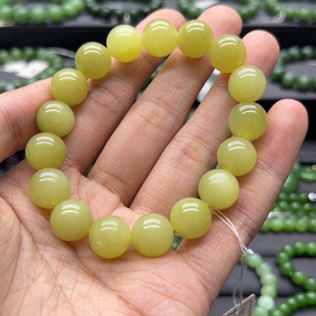 和田玉（碧玉）手链未镶嵌