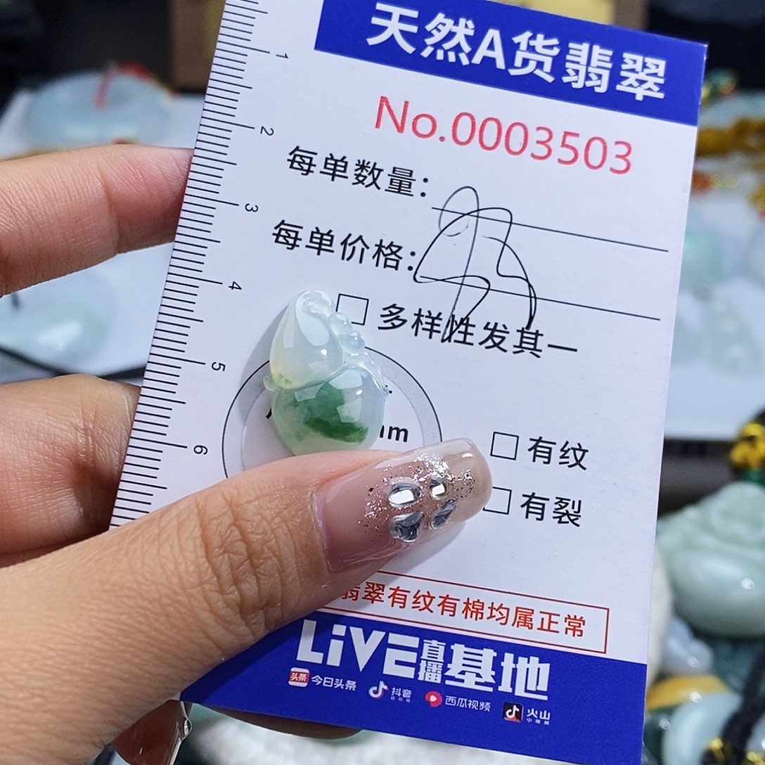 翡翠未镶嵌颈饰3503
