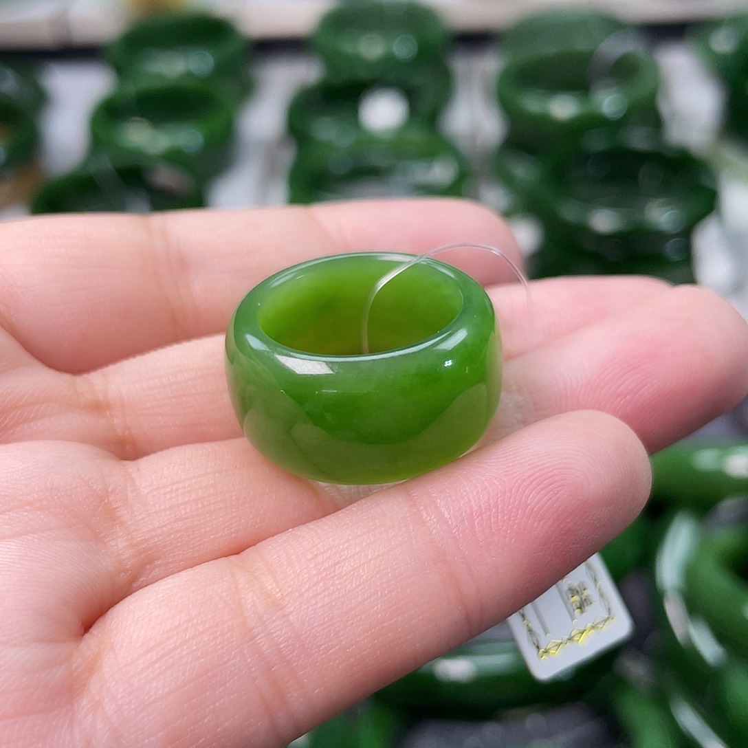 和田玉（碧玉）未镶嵌戒指N****g