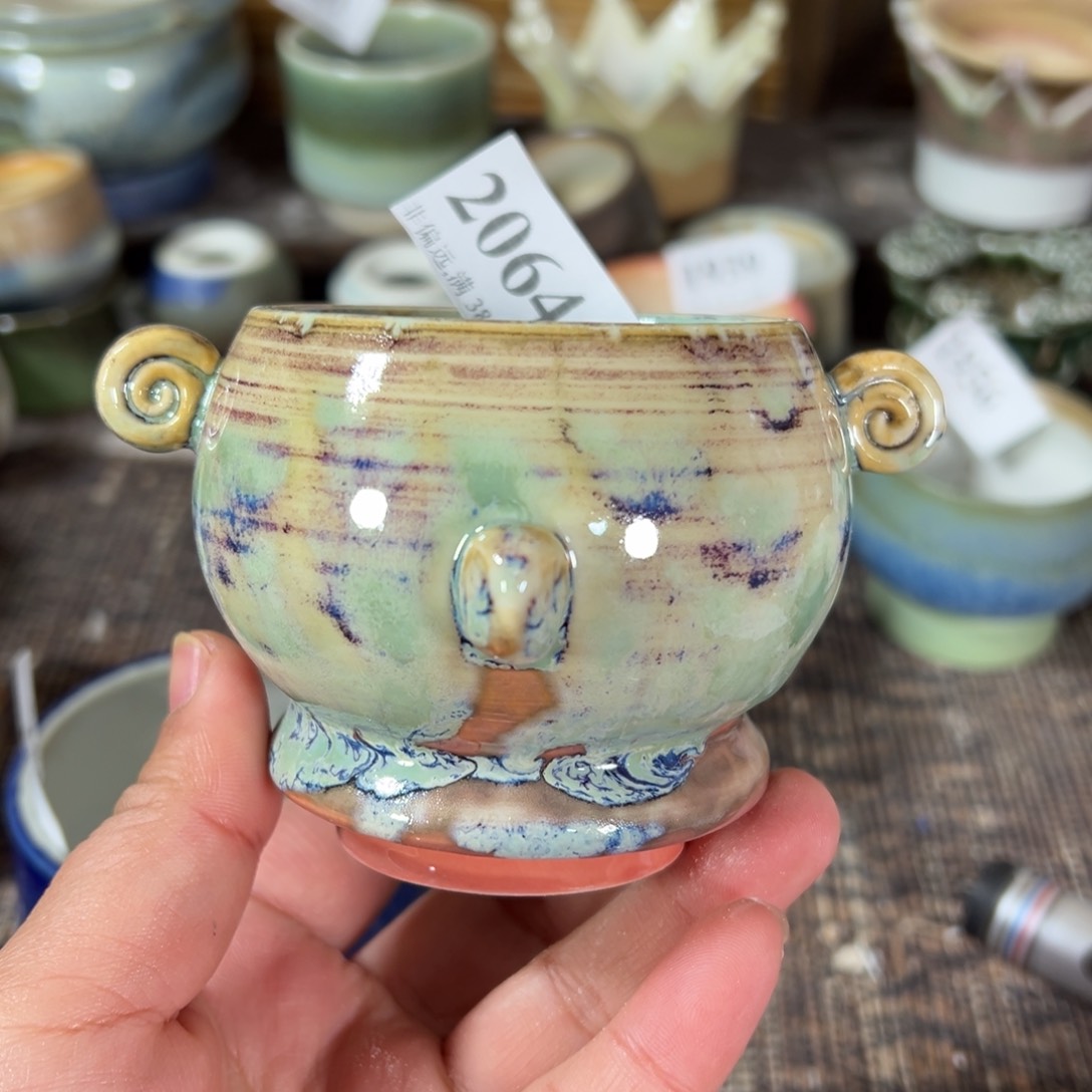 红陶景德镇手工花盆