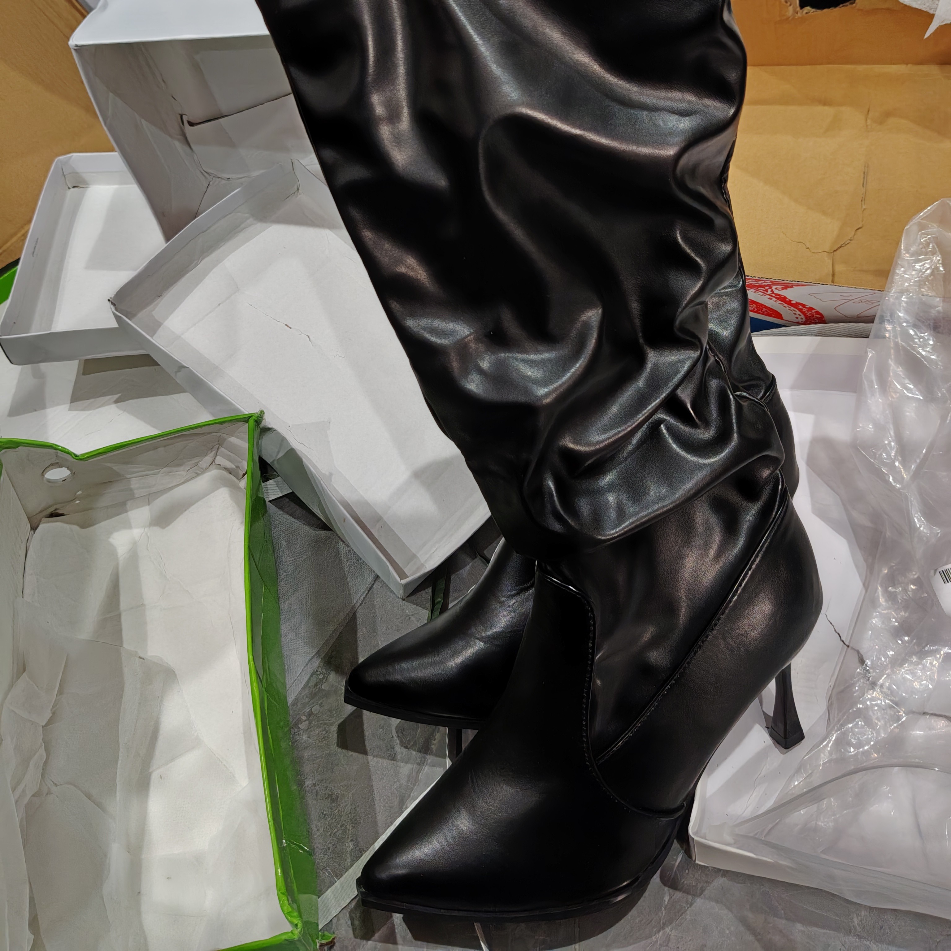 裤管靴孤独鞋子直播间扣号下单