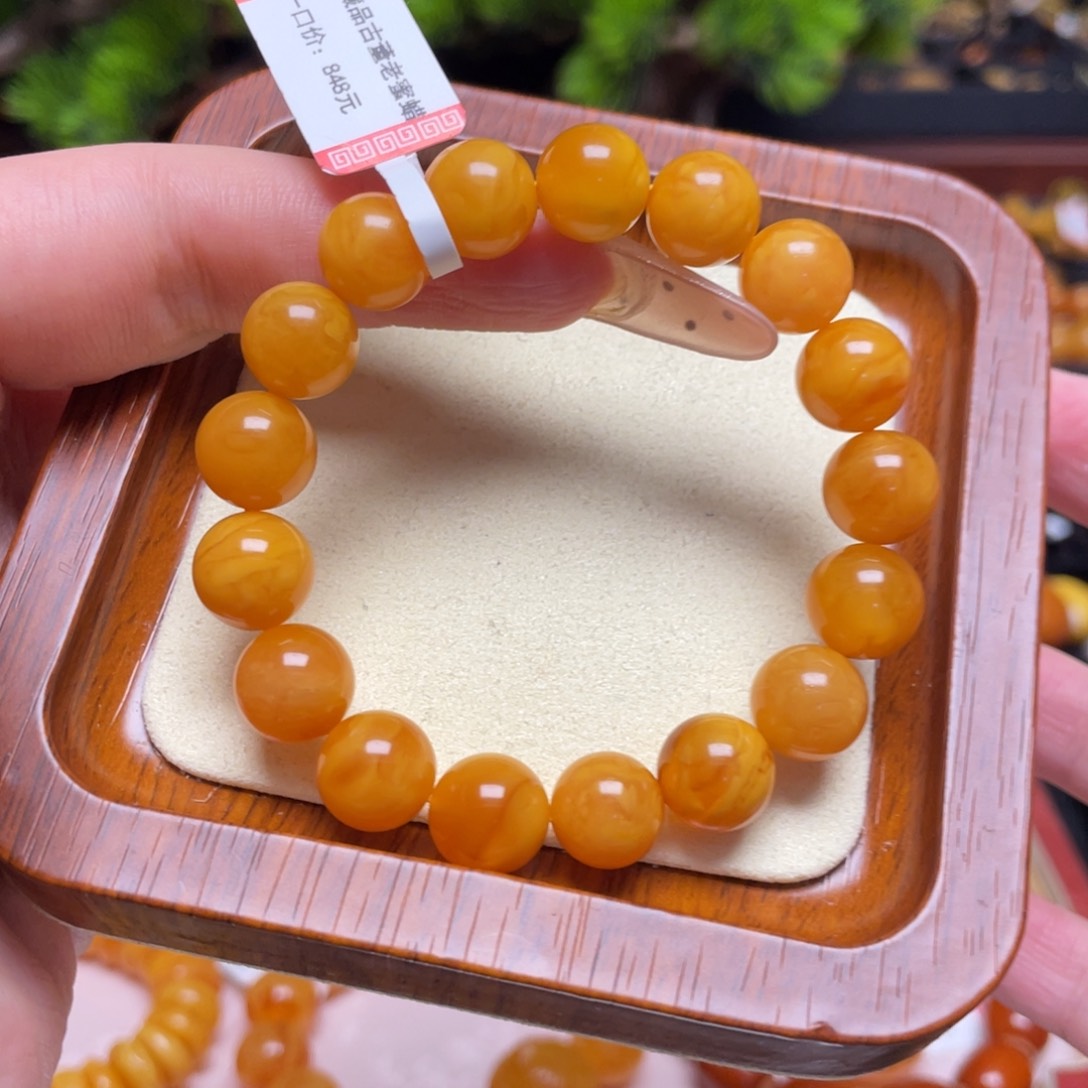 蜜蜡手链未镶嵌手串