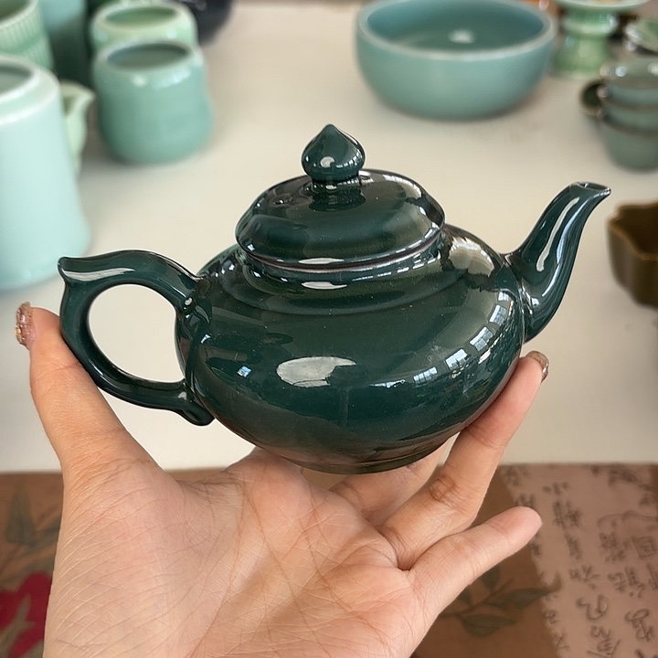 龙泉云间青瓷小米茶器