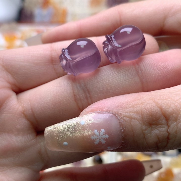 玛瑙/玉髓未镶嵌玛瑙花苞