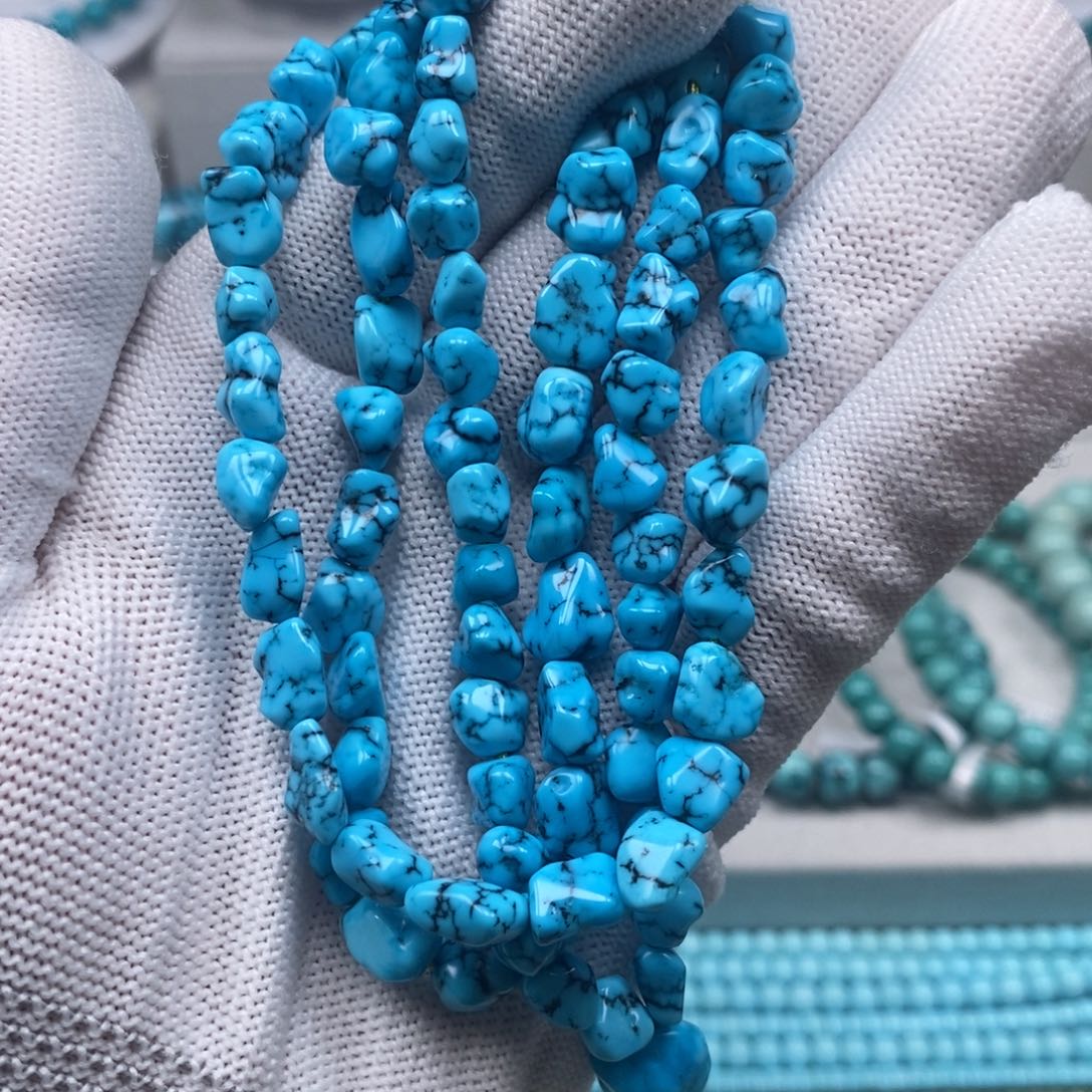 ****丶绿松石未镶嵌原矿纯干料绿松石