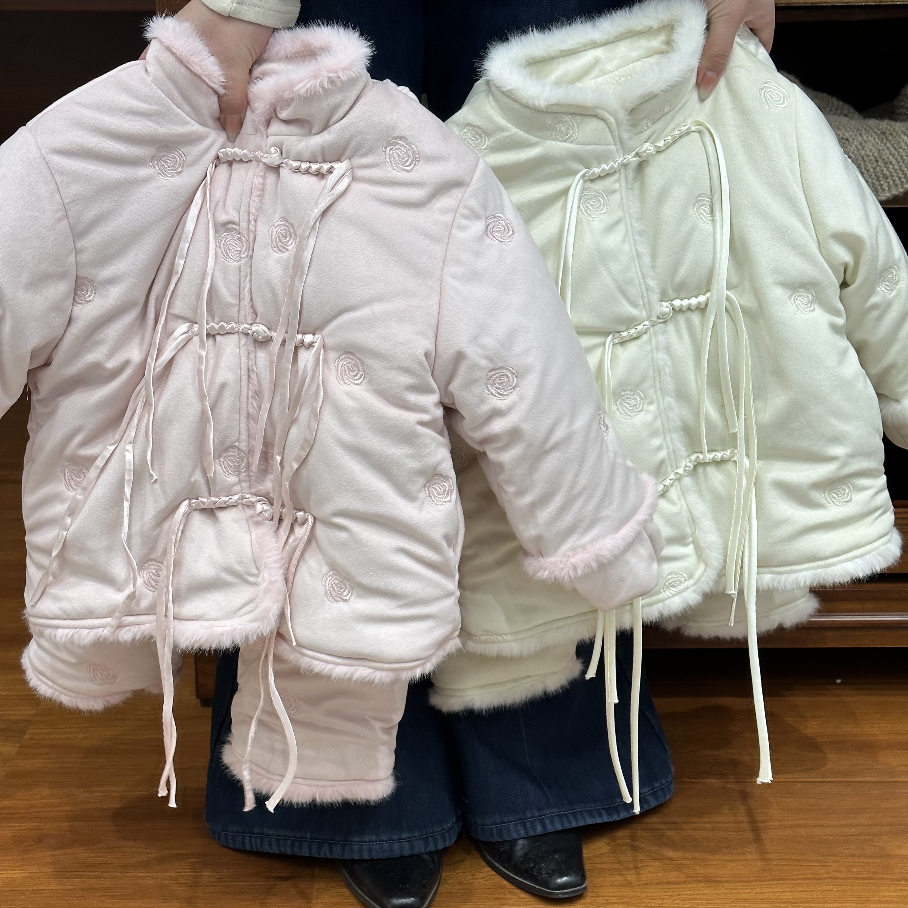 DDM可外穿保暖加绒加厚时尚冬季新款棉服休闲儿童家居服睡衣019