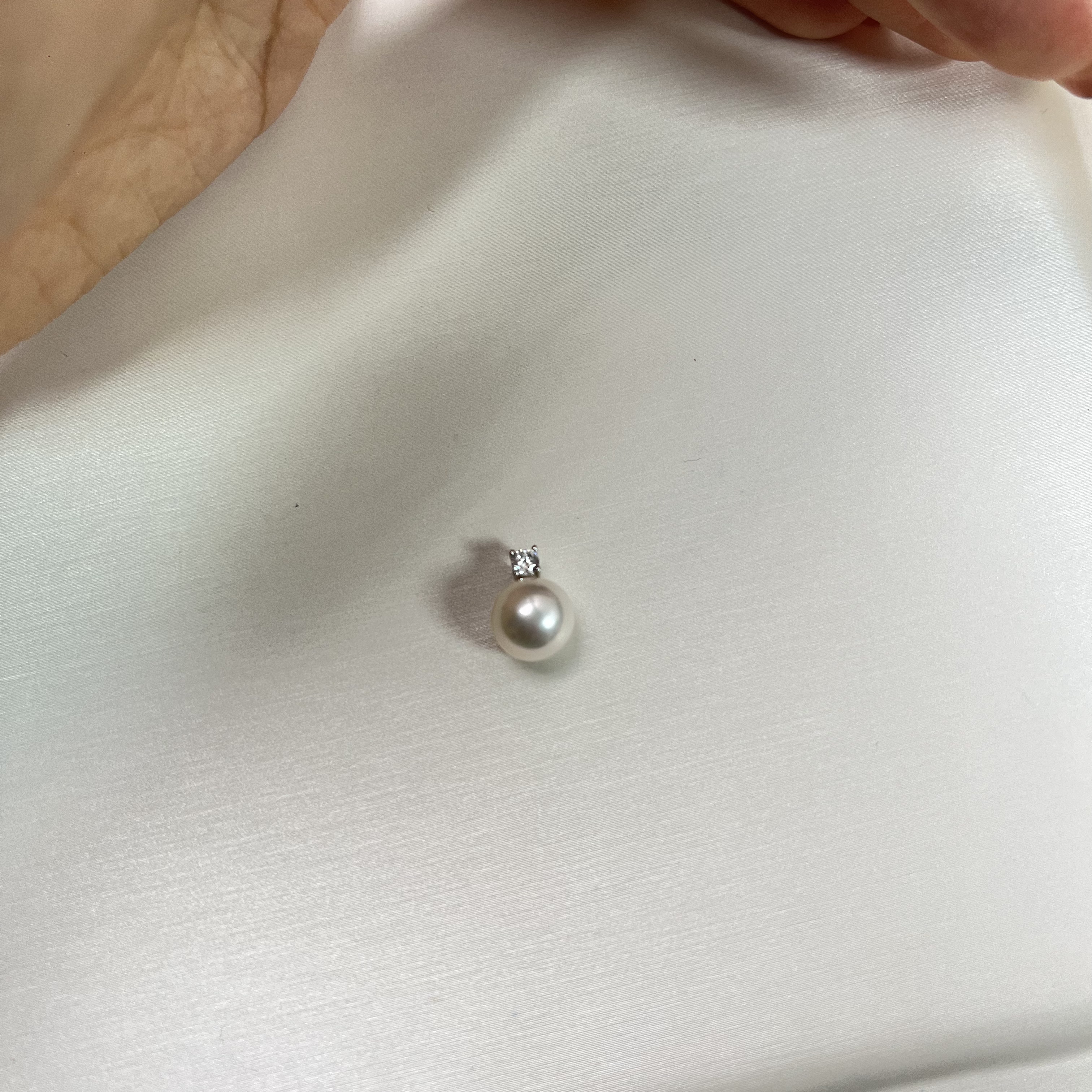 海水珍珠akoya珍珠吊坠8.5-9mm