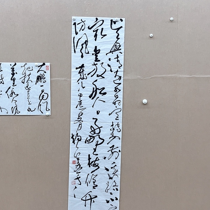 书法杨宇力34*138㎝浙江  五体