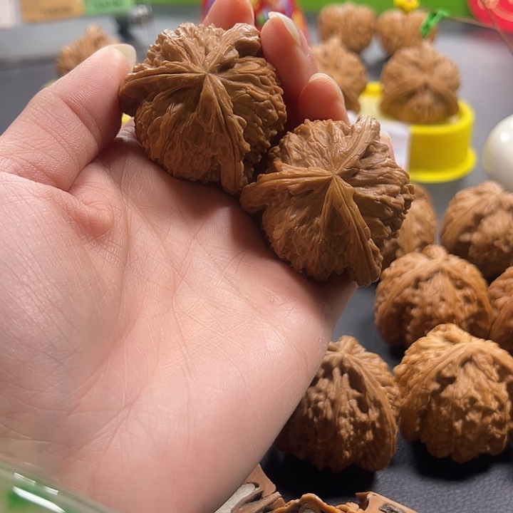 潦***生吊坠文玩核桃拼接白奔