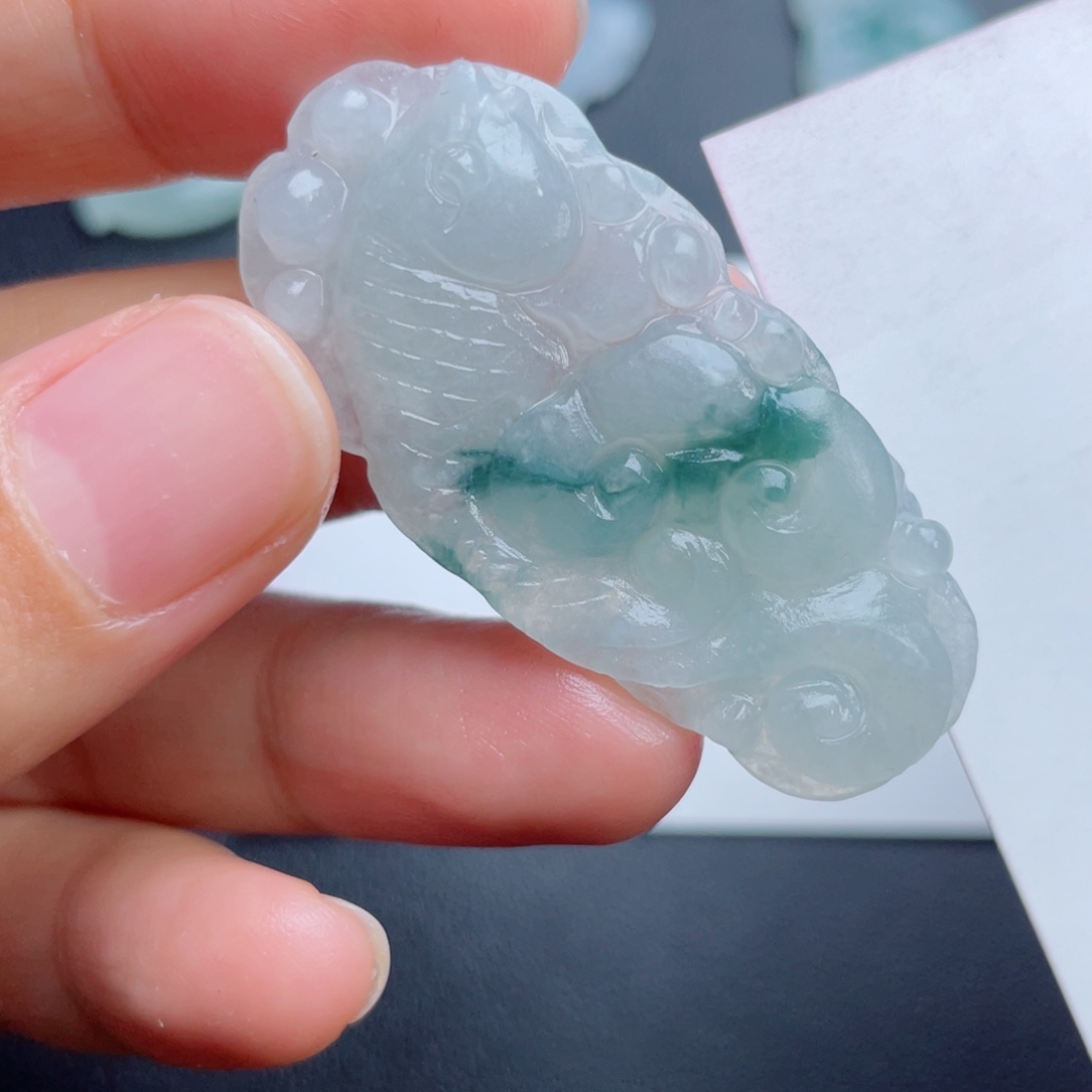 定制翡翠未镶嵌翡翠吊坠