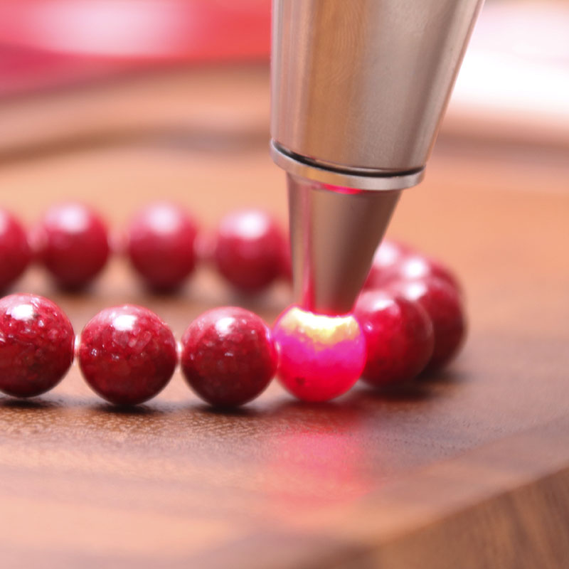 天然辰砂【三号井原矿晶体】全透颗粒朱砂单圈双圈三圈手串手链手串