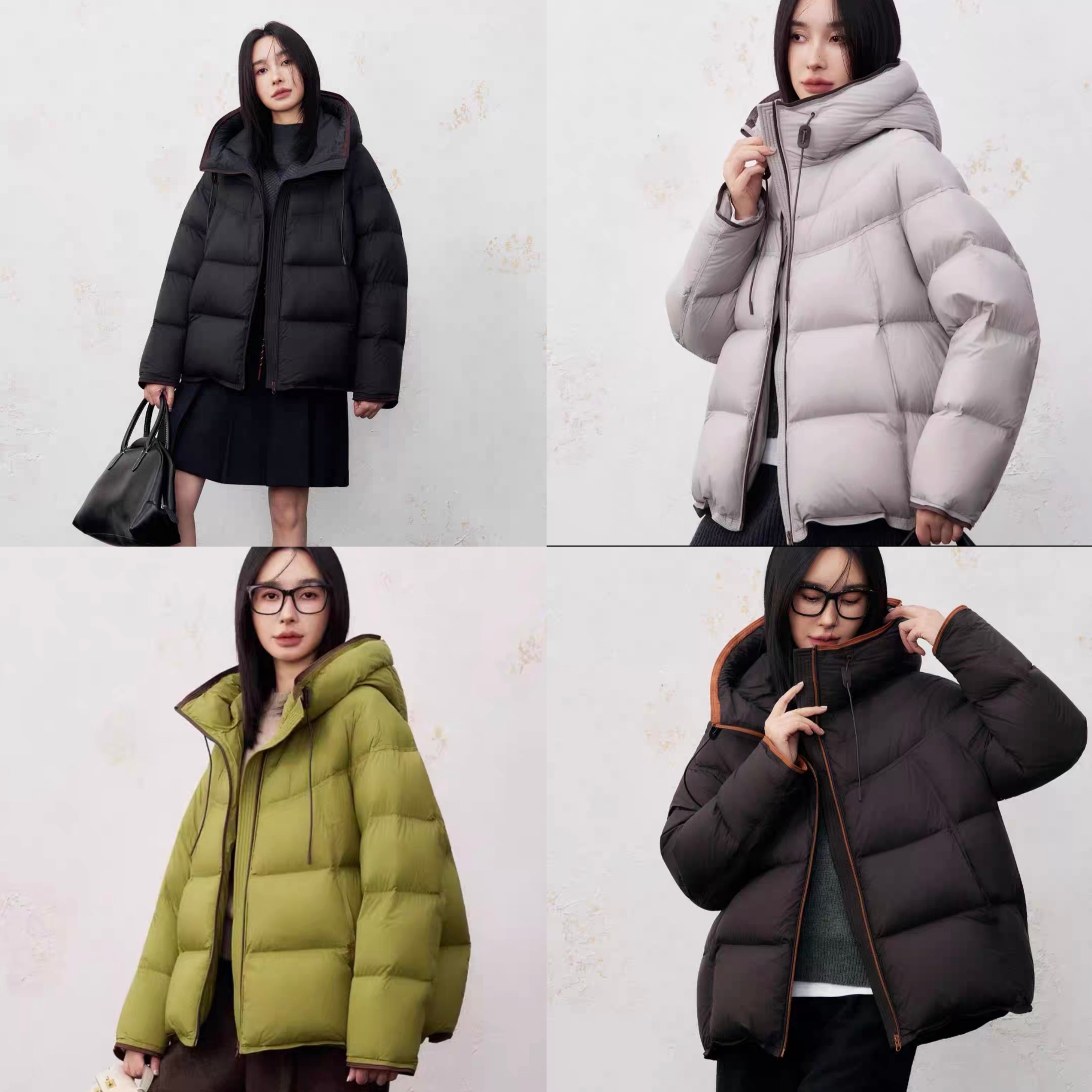 【禾女服饰】8532冬季新款加厚连帽羽绒服