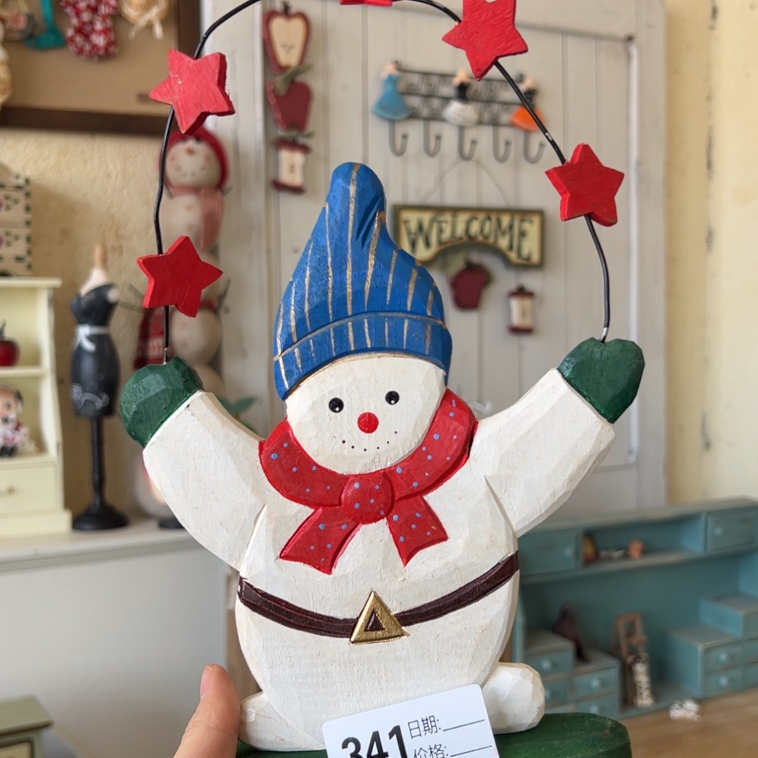 木默认微瑕外贸样品挂件摆件木雕341