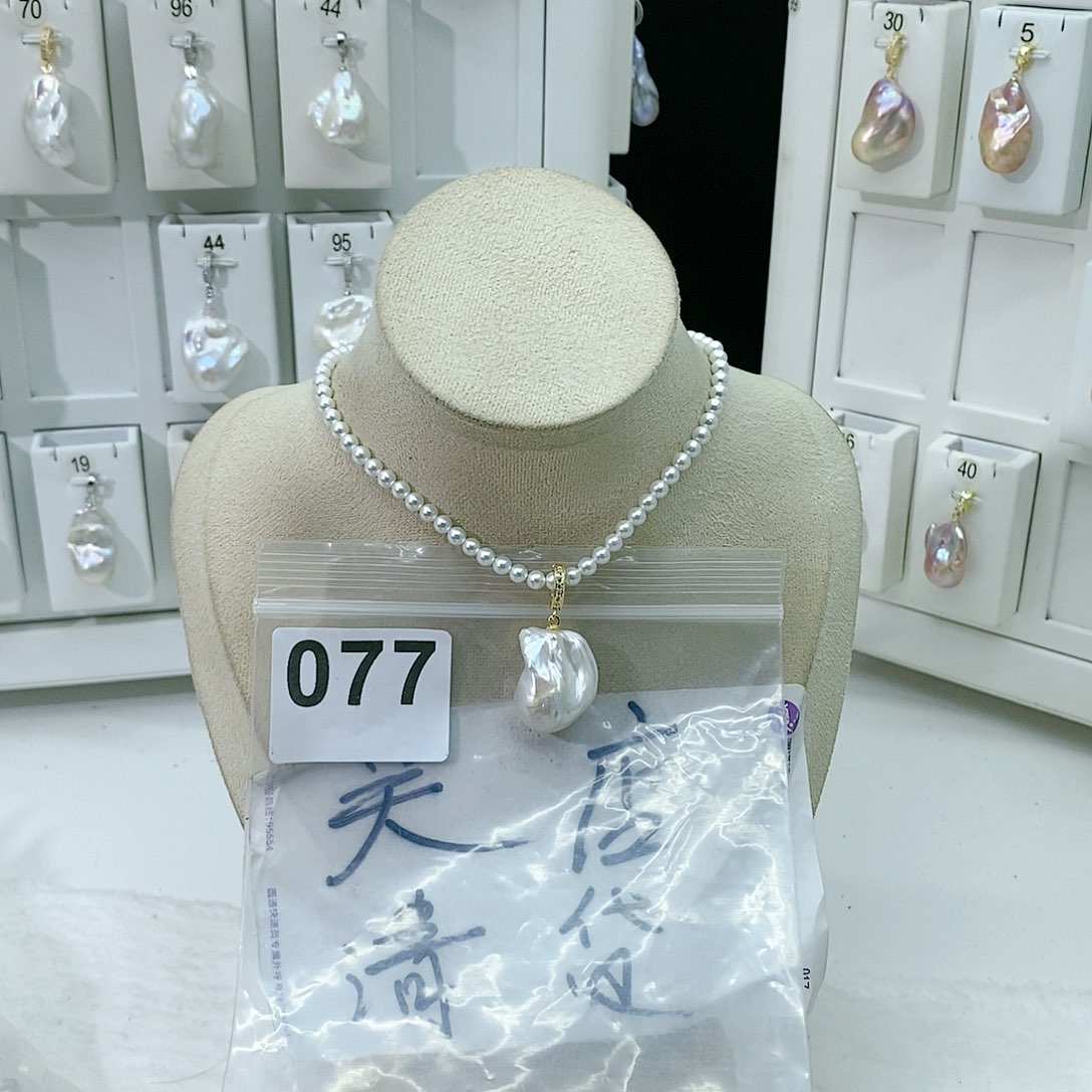 淡水珍珠颈饰合金