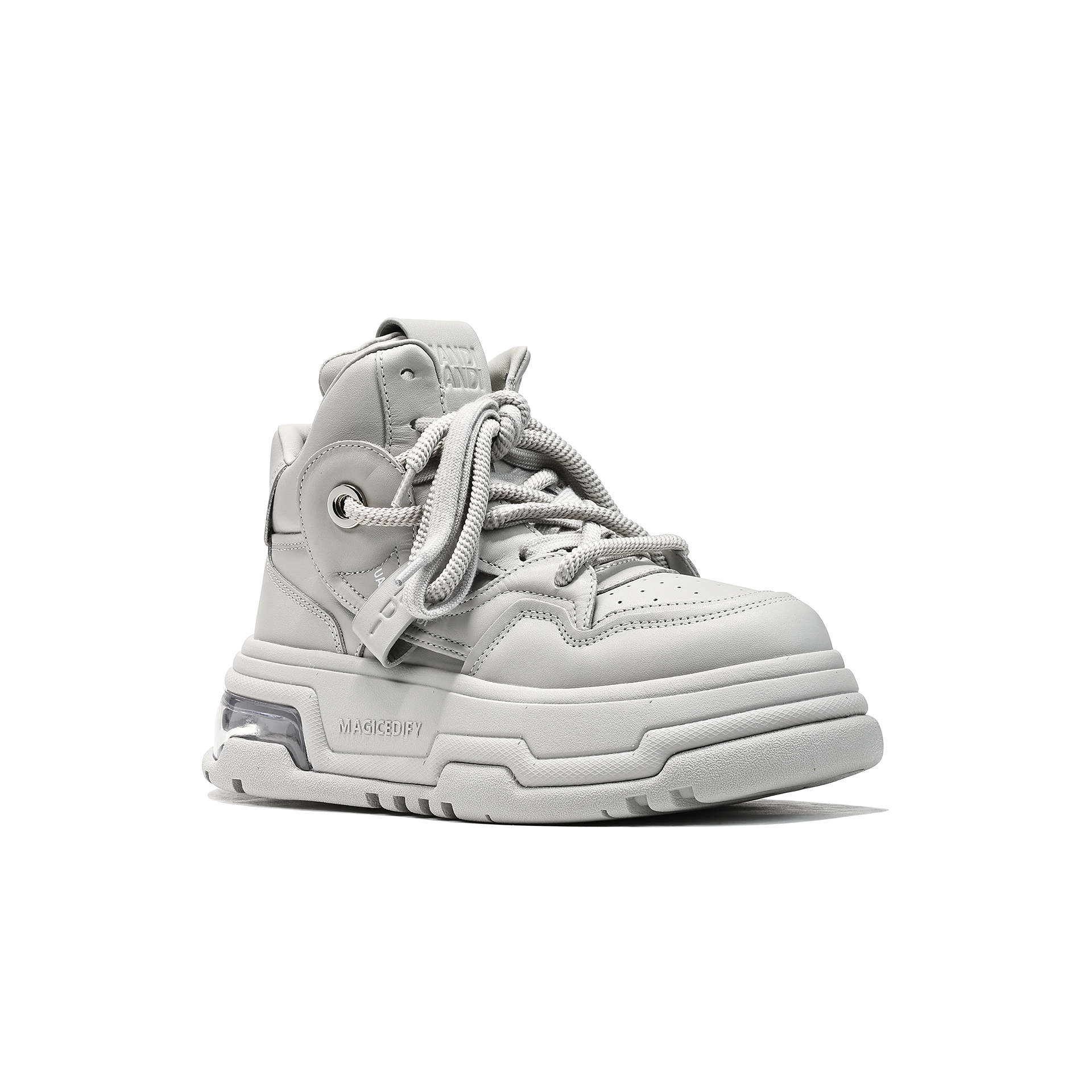 UANDI原创秋冬新款休闲时尚高帮保暖百搭增高运动滑板鞋8302-1