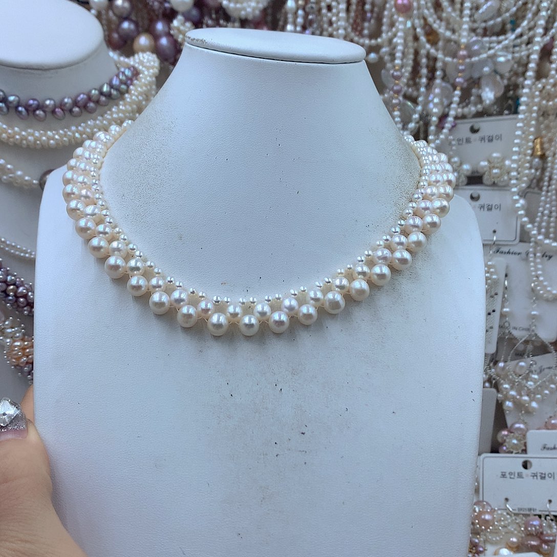 半***眠耳饰银S925镶嵌淡水珍珠