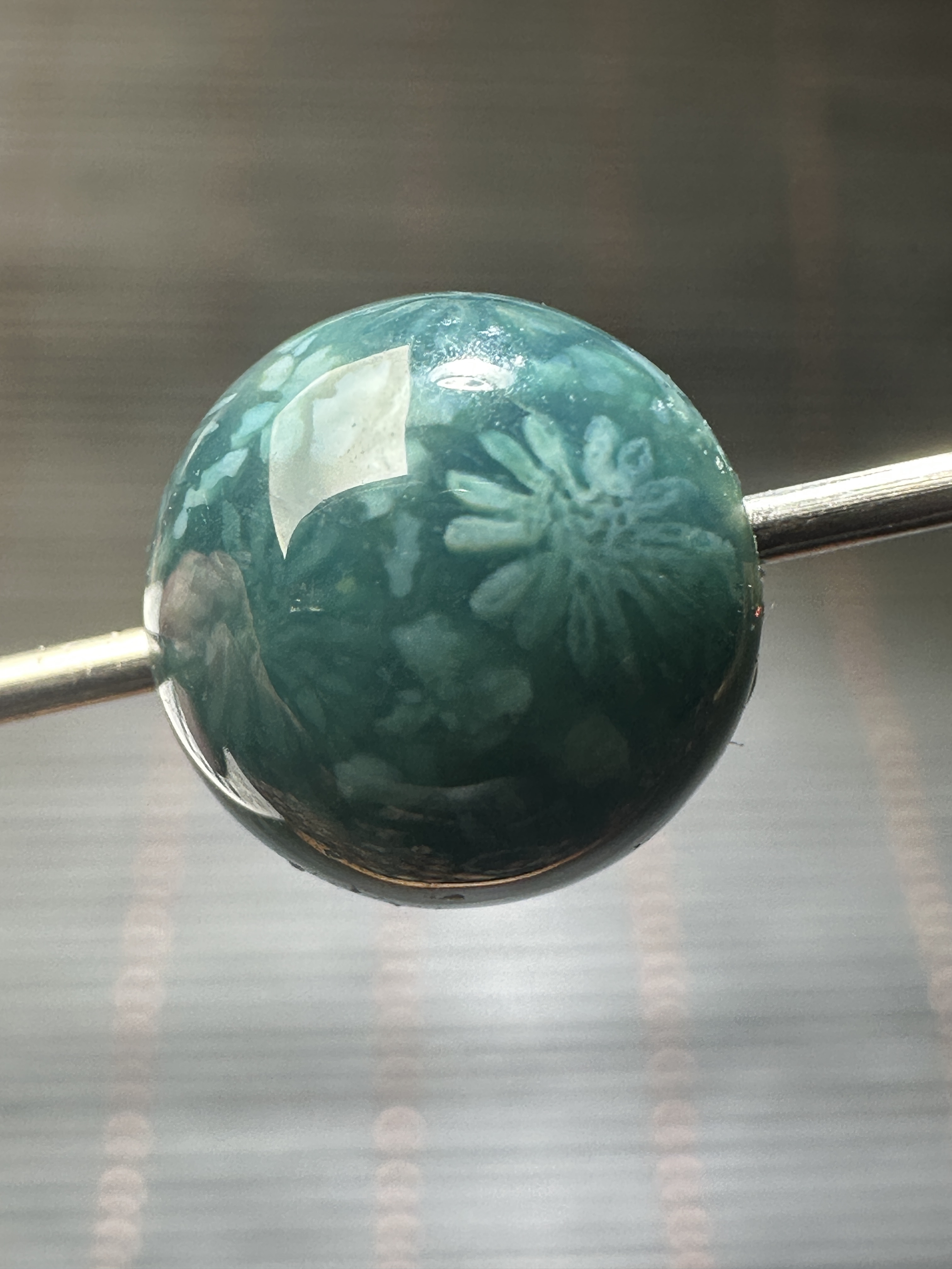 珊瑚玉10mm单珠天然花纹随机发货