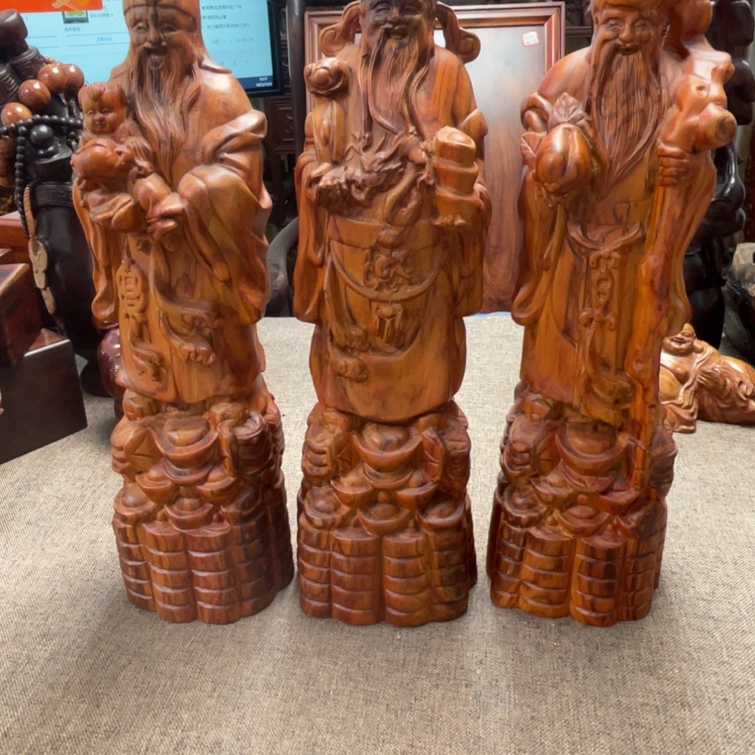 黄花梨/降香黄檀新料福禄寿