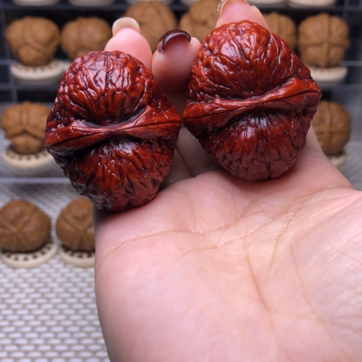 文玩核桃把件15号七彩金锭子41尺