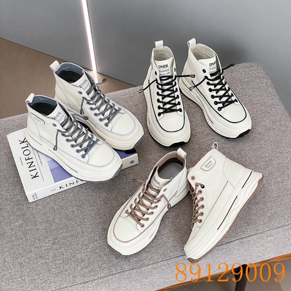 TALIA/特丽雅真皮秋冬圆头高帮鞋休闲秋冬季白色高帮鞋89129009