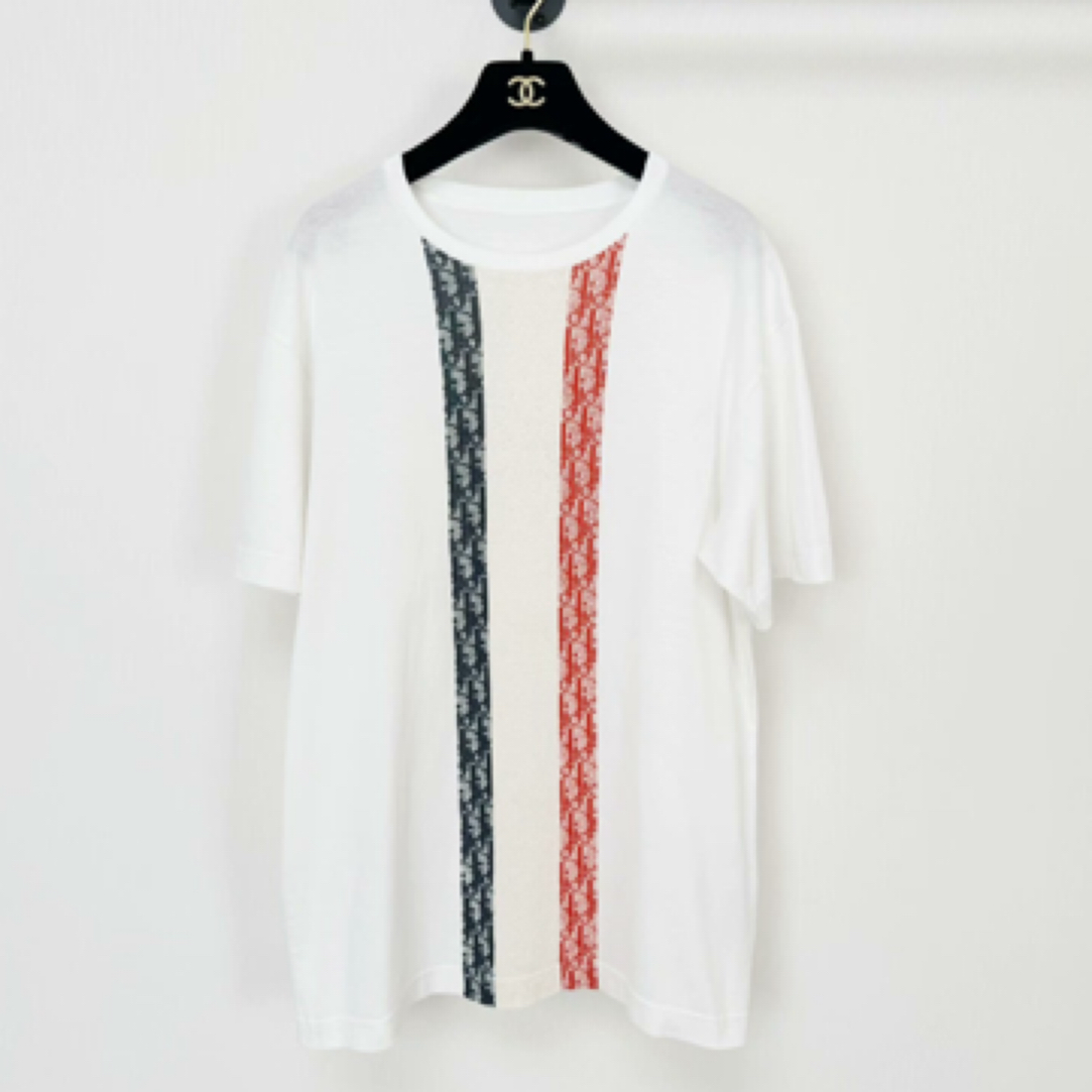 99新 DIOR/迪奥  红白蓝老花短袖/S码/E00518/GLB