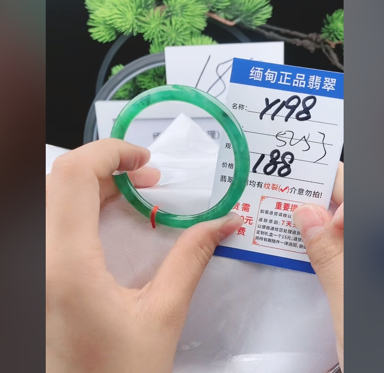 Y198【正品 缅甸翡翠】实物以直播间为准微色差