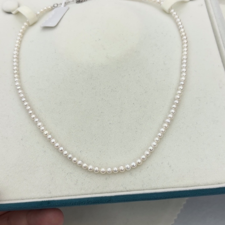 淡水珍珠颈饰银S925镶嵌700