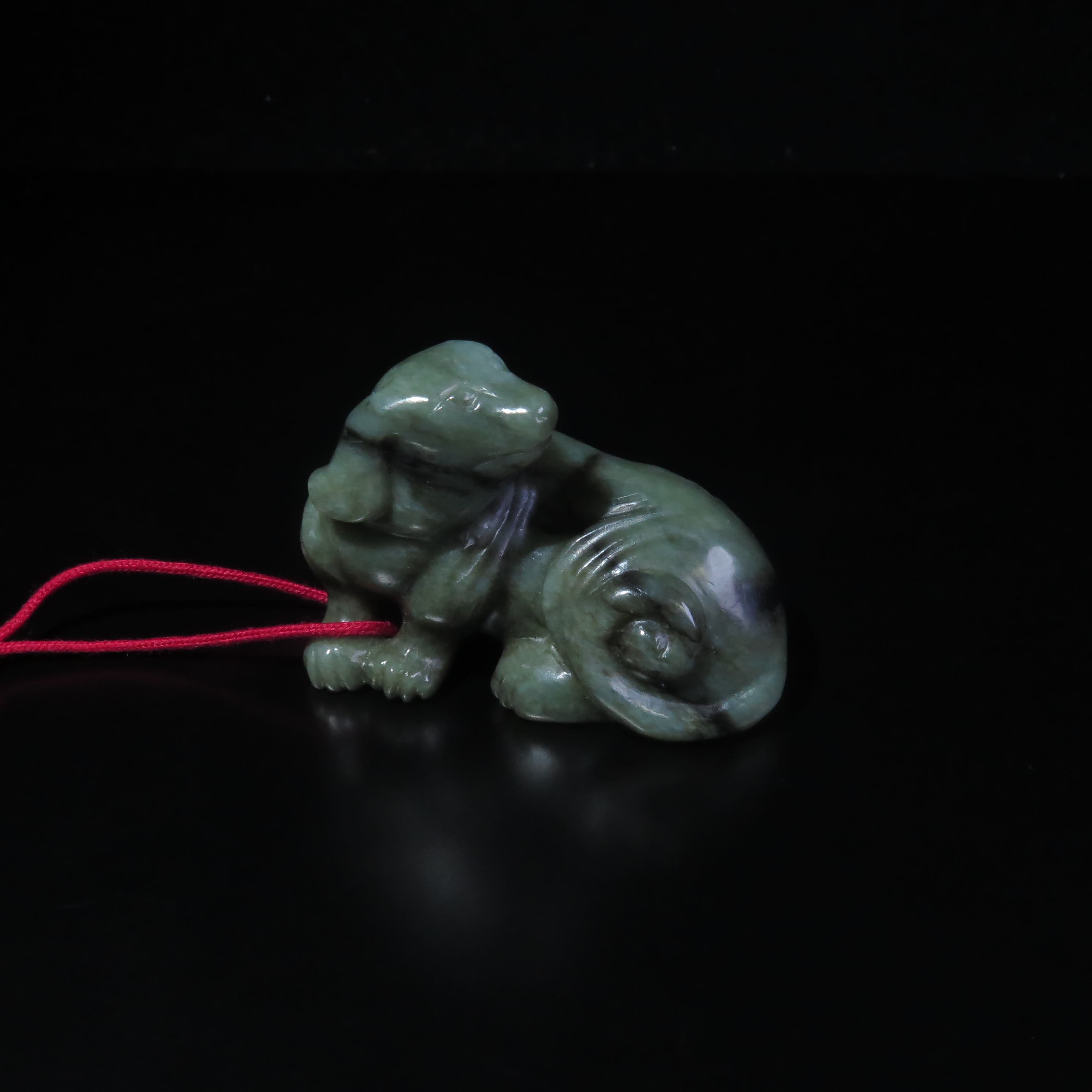 民国玉卧犬/MZ548014/和田玉/民族文物