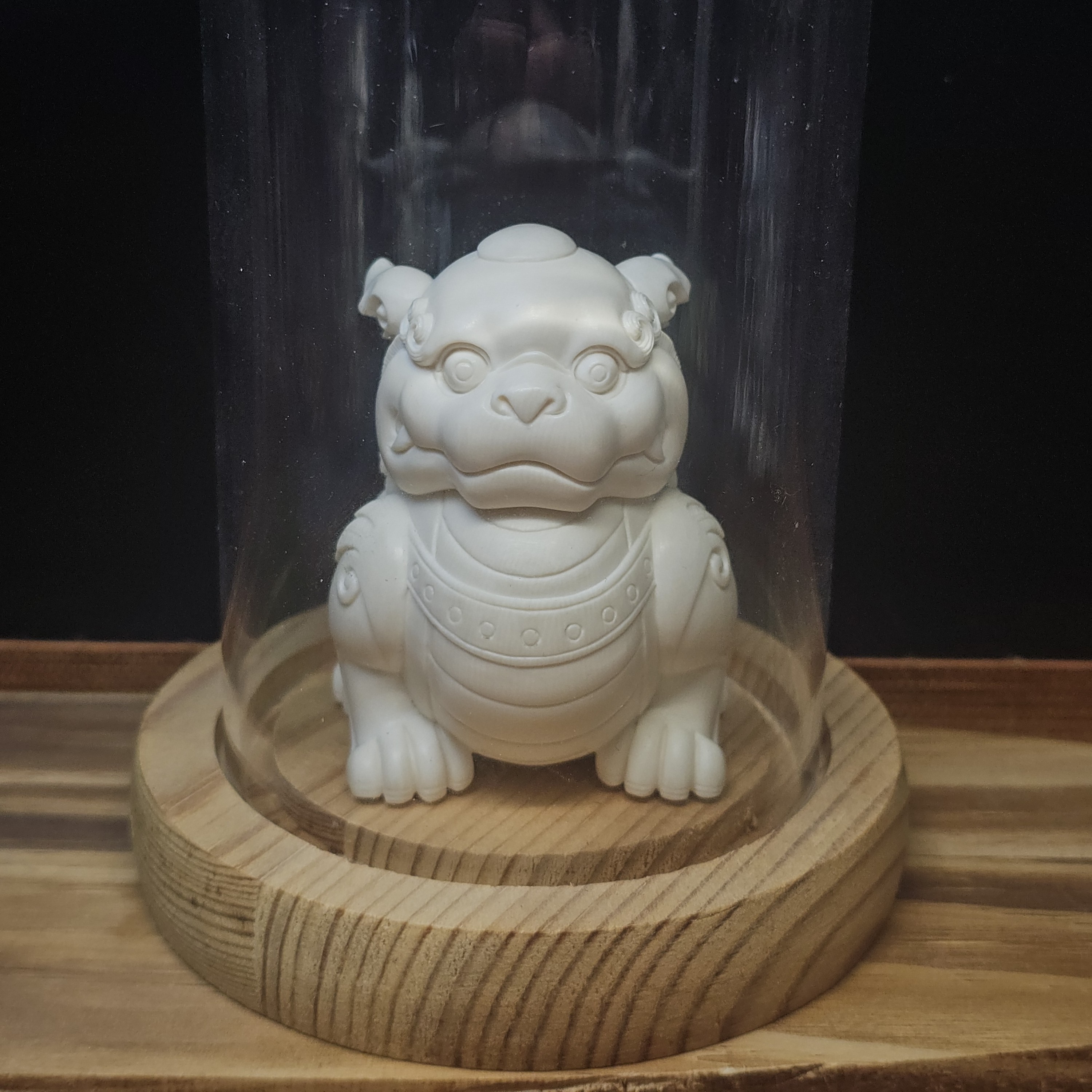 天然猛犸牙手工神兽狻猊小摆件