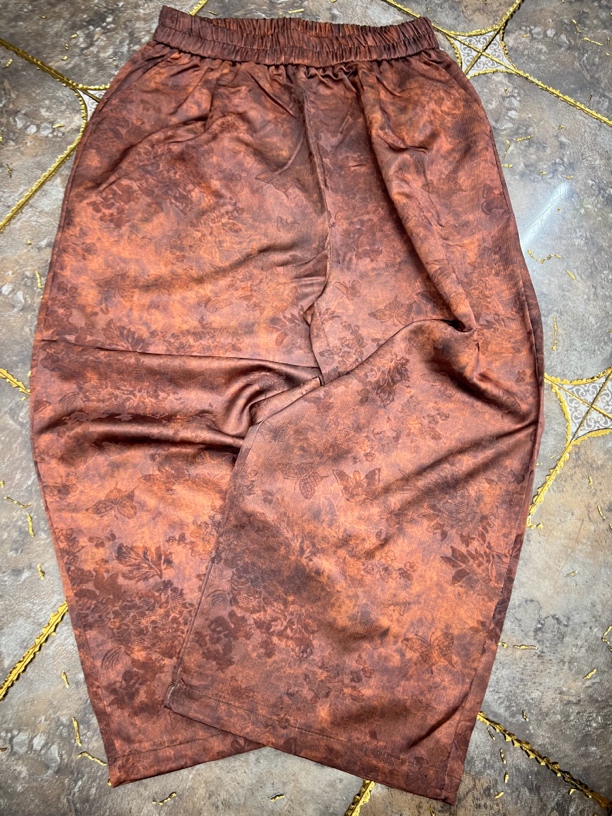 夏季百搭显气质透气提花女士九分裤子