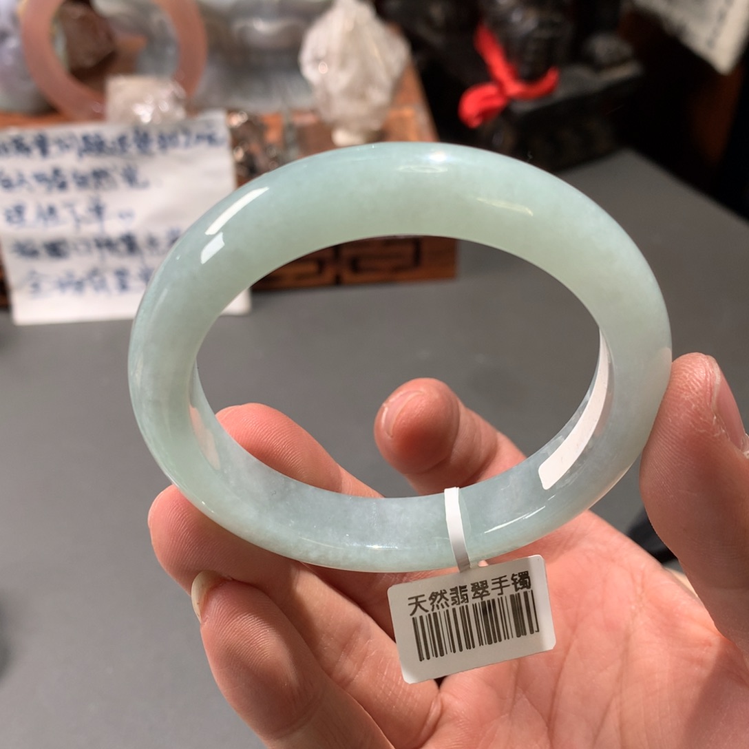 翡翠手镯未镶嵌54.5圈口