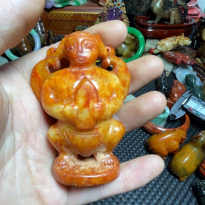 滴血莲花菩提把件