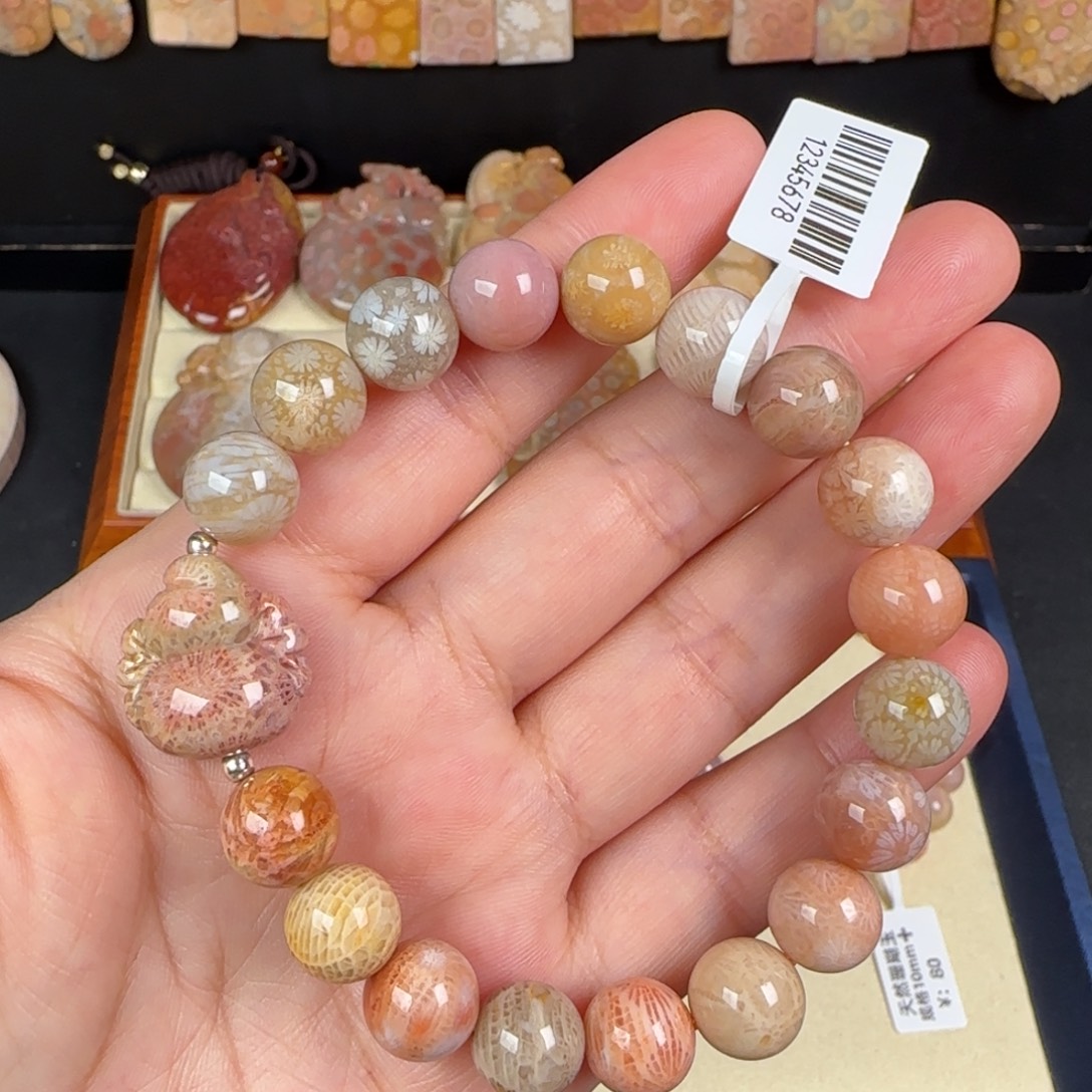 硅化玉未镶嵌手链卡10大花葫芦