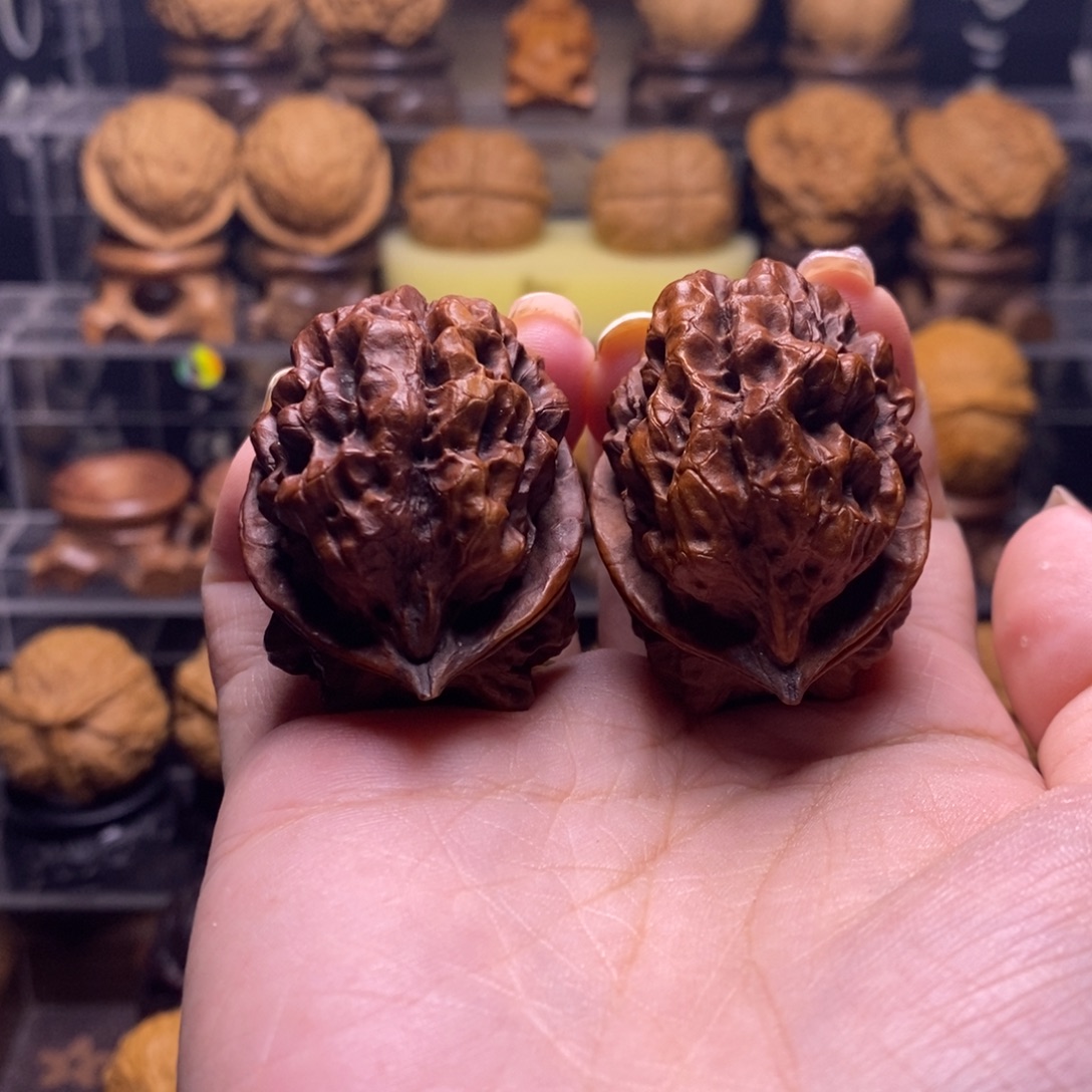 文玩核桃把件Z2上古蛤蟆头41尺