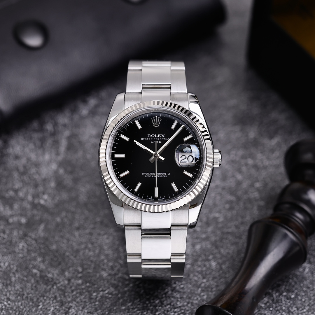95新 Rolex/劳力士 日志115234 钢款 34mm 单表 