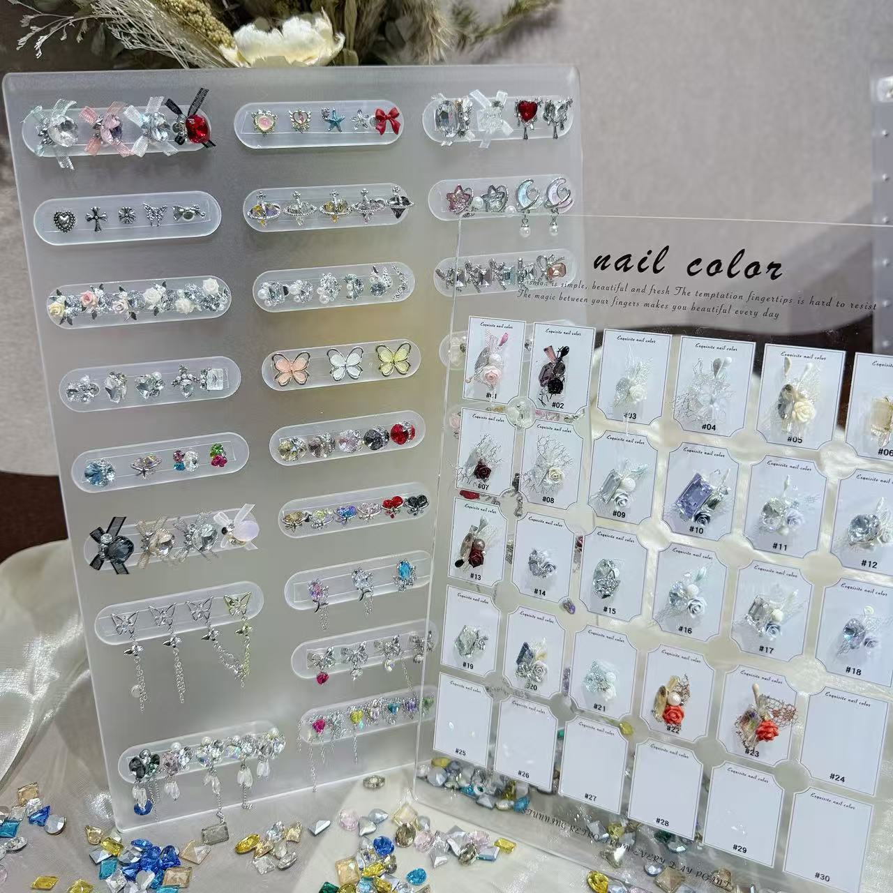 【森沐富婆纯合金系列-对对BOOM！】超闪美甲钻饰品合金 DIY