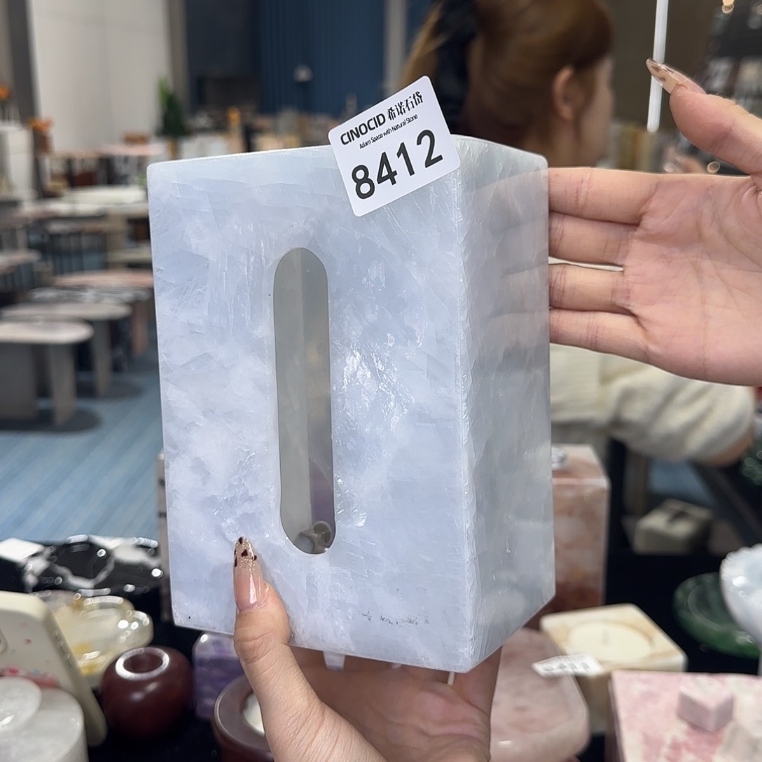 8412蓝水晶小纸巾盒福利