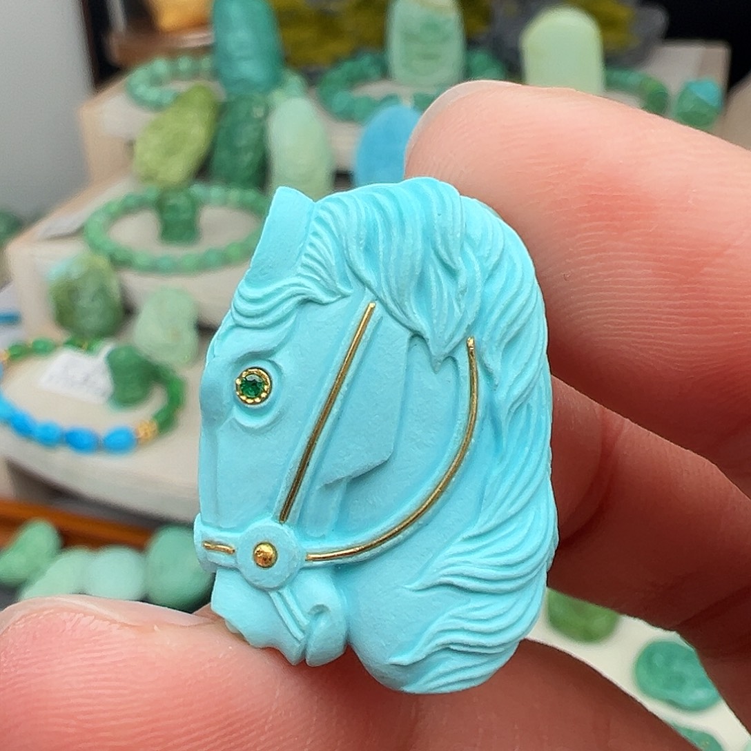 绿松石未镶嵌主播万珍