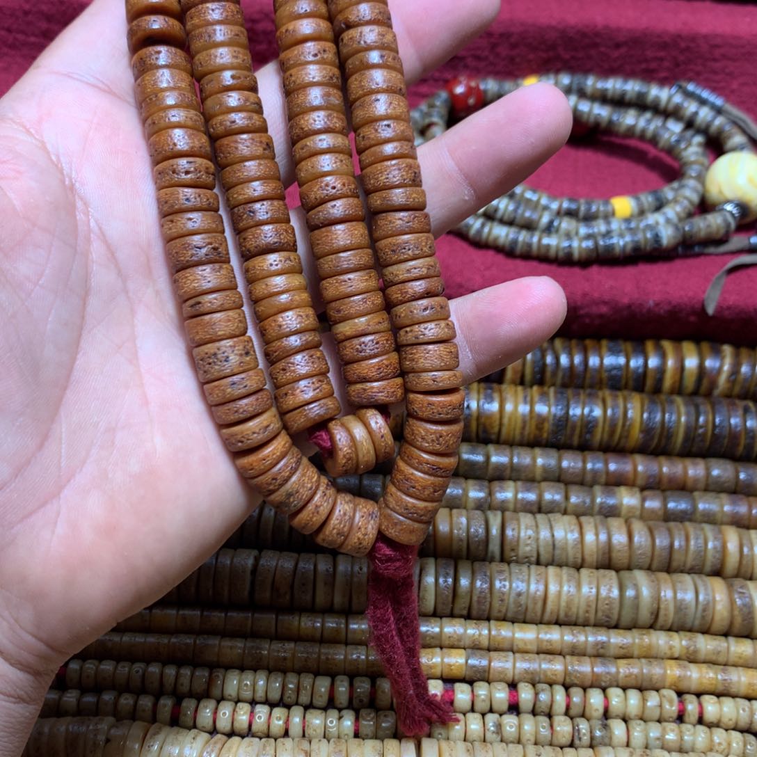 琉璃颈饰黃*週108念珠0000001