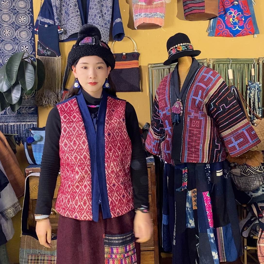 织绣手工制作马甲